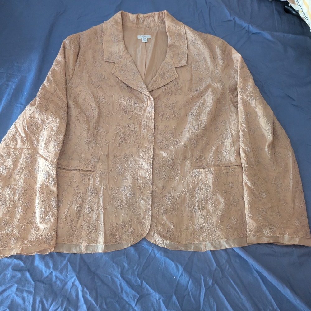 J.Jill Floral Embroidered Blazer